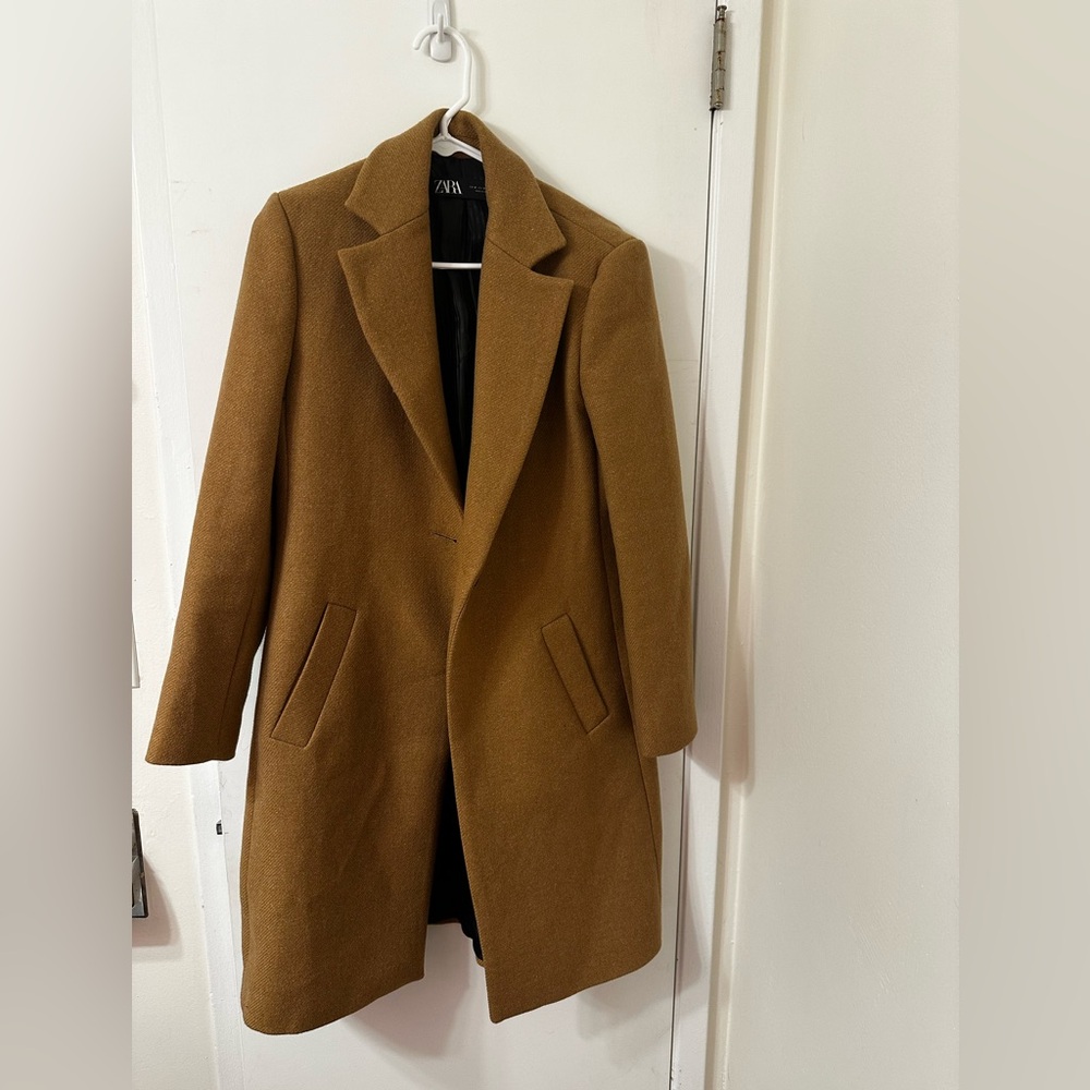 Zara peat coat. Size M.